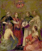 Andrea del Sarto Disput ber die Dreifaltigkeit painting